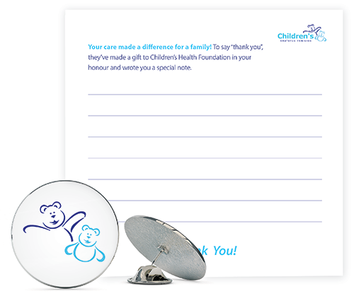 Grateful Families Recognition Pin