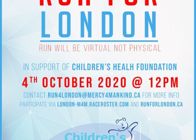 Run For London In Support of Children’s Health Foundation