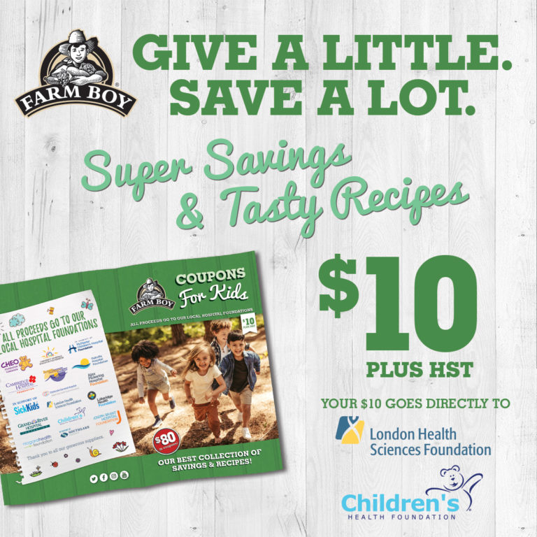 Farm Boy Coupon Book Fundraiser Children's Health Foundation