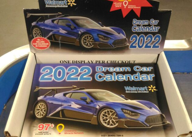 Walmart Automotive Car Calendar