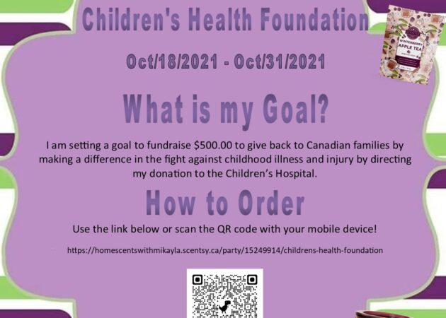 Scentsy Fundraiser for CHF