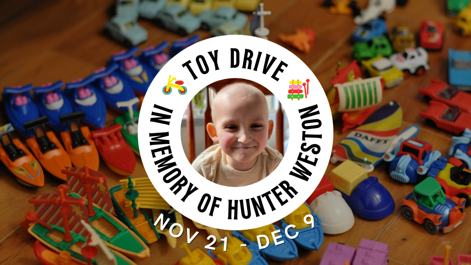 In memory of Hunter, toys and gifts are being collected and donated to Children's Hospital