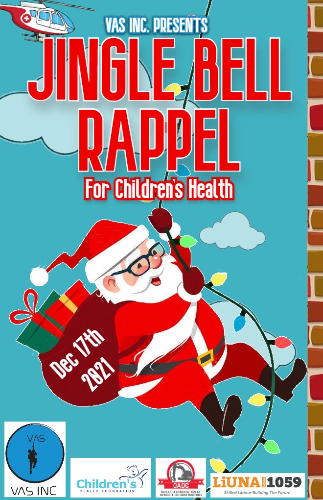 Santa Claus, his elves, and a few special guests will be rappelling past the young patients at Children's Hospital to spread holiday cheer.