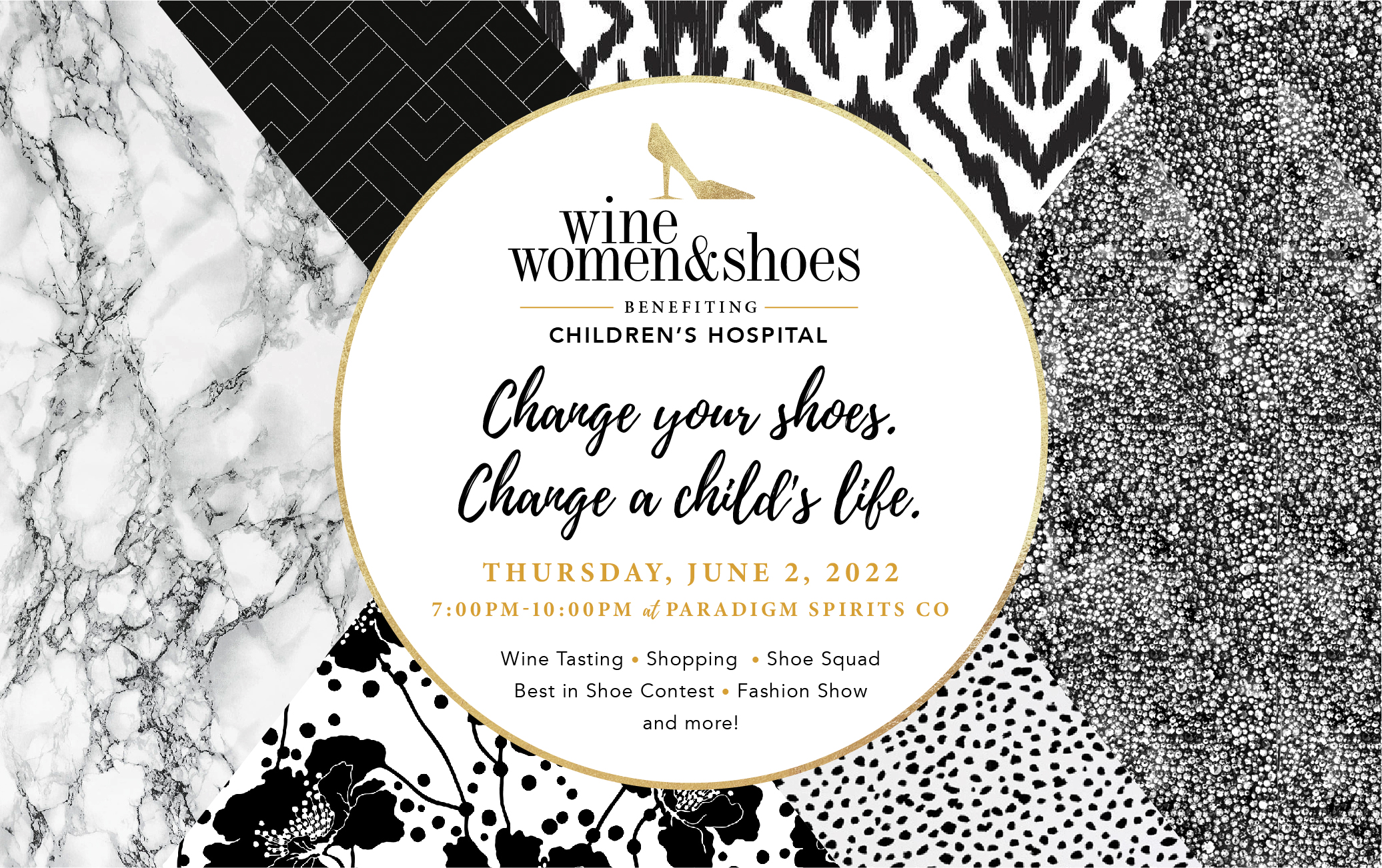 Sip, Shop, and Support Children's Hospital at Wine, Women, and Shoes on June 2, 2022