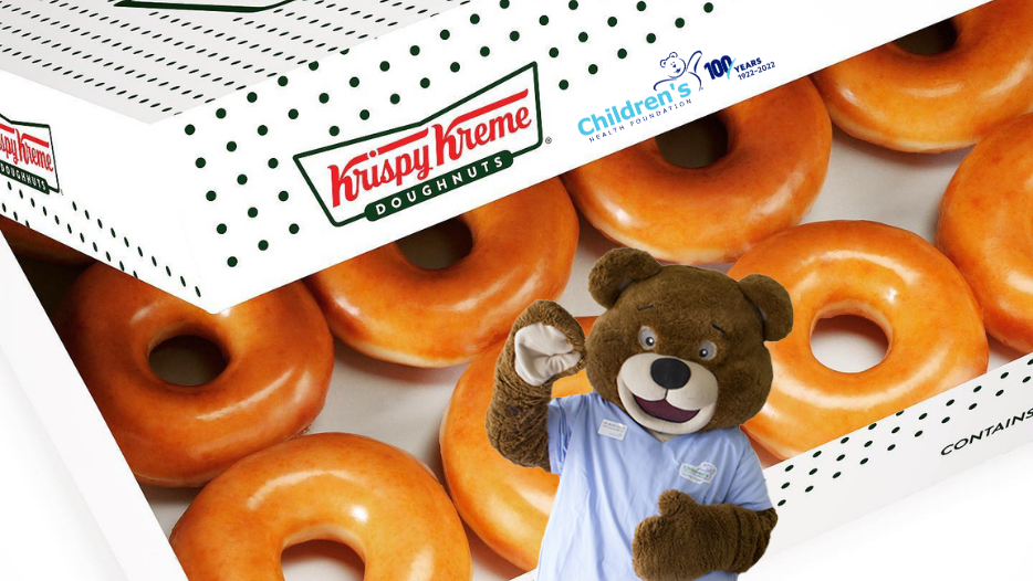 Dr. Beary Goode loves donuts and he wants to share this love with everyone while supporting the Children's Hospital, LHSC.