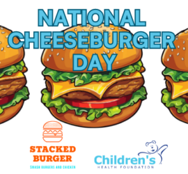 National Cheeseburger Day at Stacked Burger and Chicken