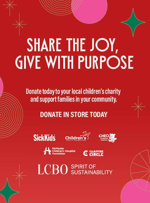 A festive poster encouraging donations to local children's charities, featuring logos of various organizations and a call to action.