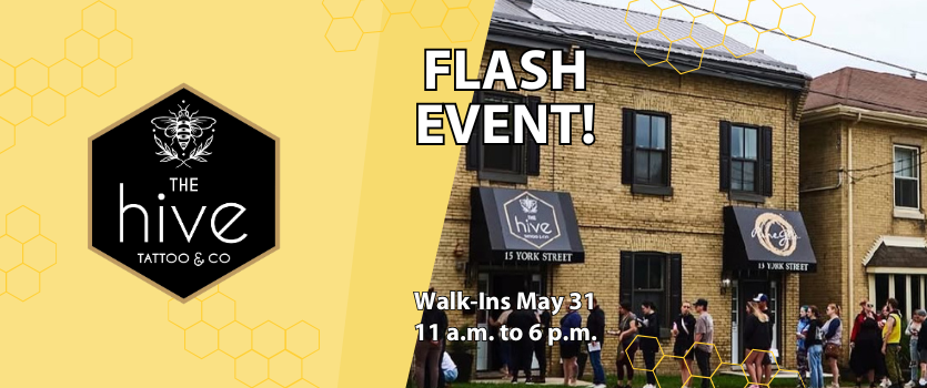 On Saturday, May 31, from 11 a.m. to 6 p.m. The Hive Tattoo & Co. is holding a small flash day sale for Children’s Health Foundation.